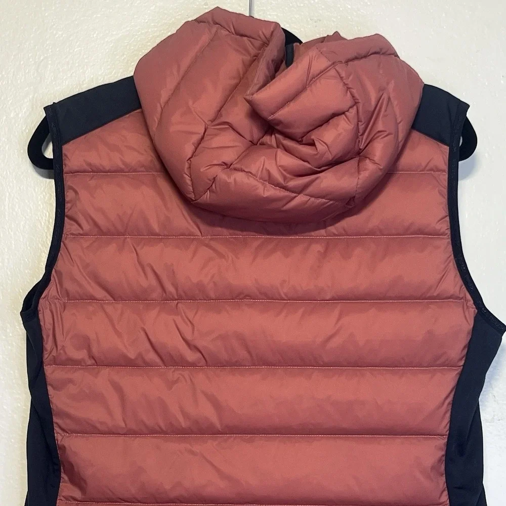 Kari Traa Eva Hybrid Down Vest‎ Women L  Hooded Puffer Quilted Insulated